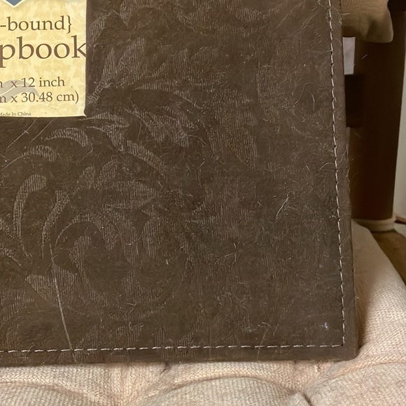 Never used, velvet, floral, middle square cutout display scrapbook. Very soft. - Picture 6 of 13